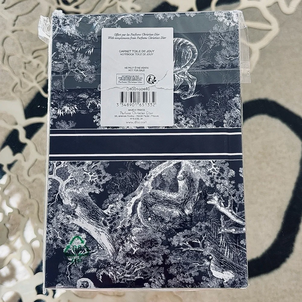 Christian Dior Blue and White Notebook Journal